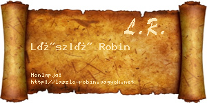 László Robin névjegykártya
