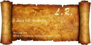 László Robin névjegykártya